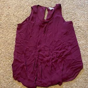 Flowy maroon tank top